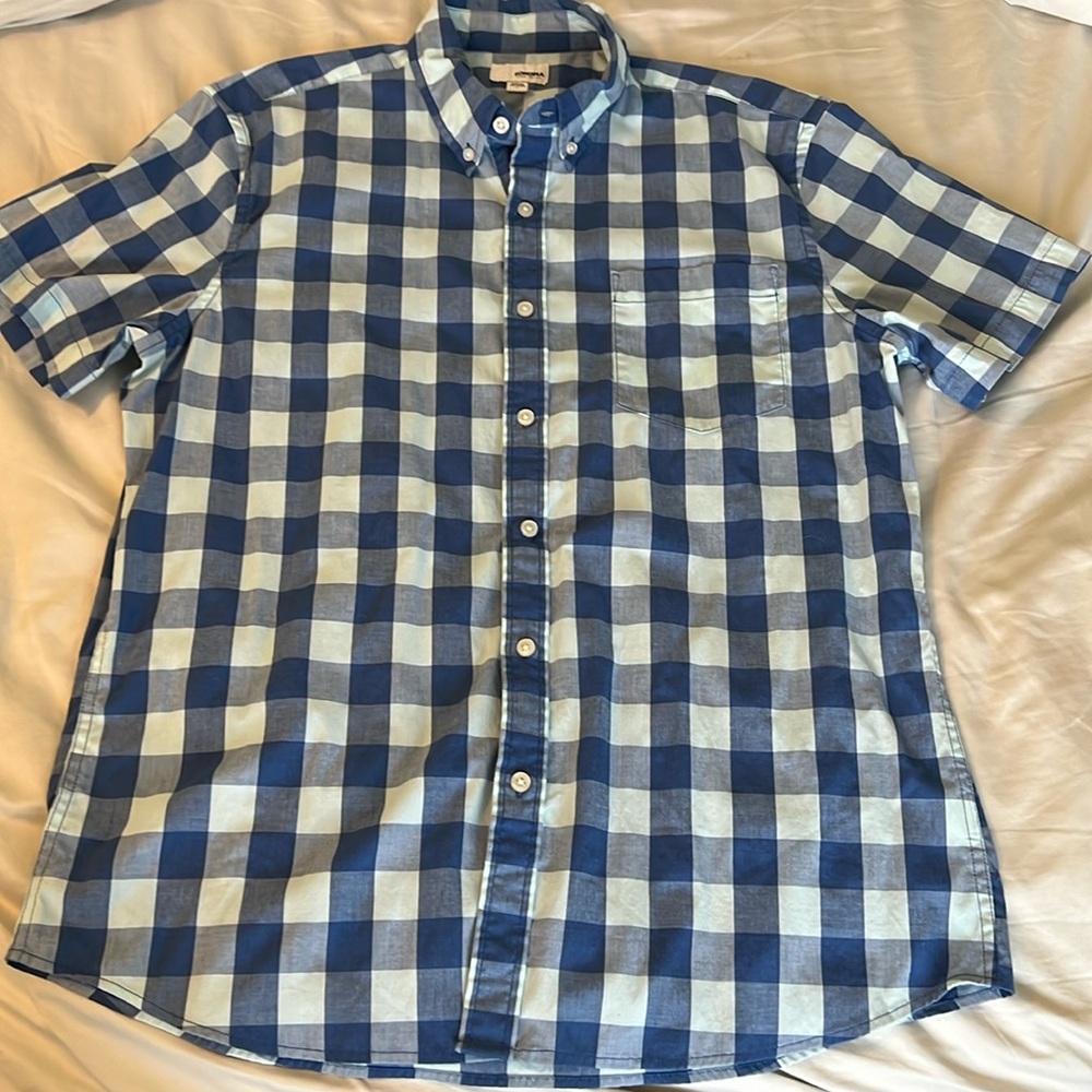 Mens ShortSleeve Button Up